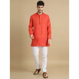 TATTVA Men Ethnic Motifs Thread Work Kurta-picture-26