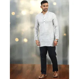 TATTVA Men Floral Printed Kurta-picture-27