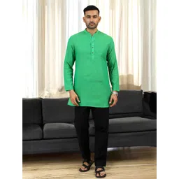 TATTVA Men Geometric Embellished Thread Work Kurta-picture-31