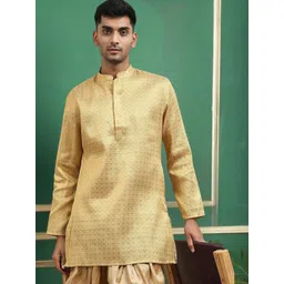 TATTVA Men Geometric Thread Work Kurta-picture-12
