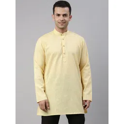 TATTVA Men Green Patchwork Kurta-picture-14