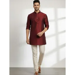 TATTVA Men Printed Jacquard Kurta-picture-10