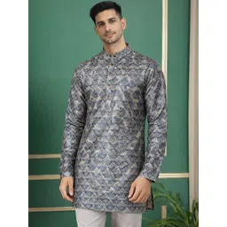 TATTVA Men Printed Jacquard Kurta-picture-15