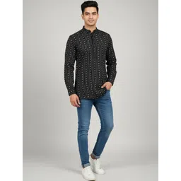 TATTVA Men Printed Khadi Kurta-picture-20