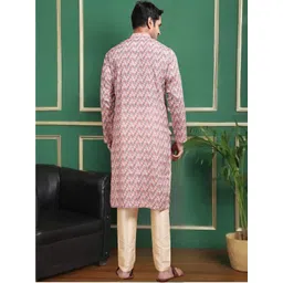 TATTVA Men Printed Regular Kurta with Pyjamas image 2