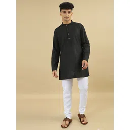 TATTVA Men Thread Work Summer Sheers Kurta-picture-25