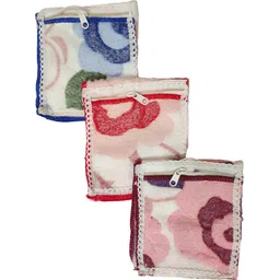 Taur Tappa Soft Towel Microfabric Cotton Hanky For Women with Zipper Pocket ["Multicolor"] Handkerchief-picture-23