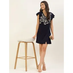 Taurus Embroidered A-Line Dress-picture-24