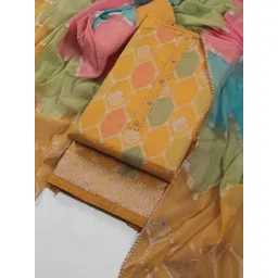 TAVAS Art Silk Unstitched Dress Material-picture-26