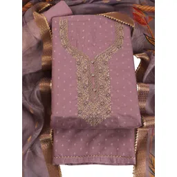 TAVAS Embroidered Chanderi Silk Unstitched Dress Material-picture-17