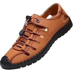 tayal Men's Closed-Toe Sandals, Casual Outdoor Walking Shoes, Available in Brown and Black-picture-44