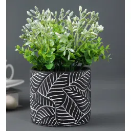 Black Ceramic Desk Pot by Tayhaa-image-47