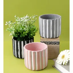 Multicolour Ceramic (Set of 3) Planter by Tayhaa-picture-27