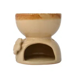 Tayhaa Beige Ceramic Elegant Floral Oil Diffuser image 3