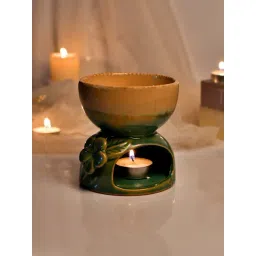 Tayhaa Beige Ceramic Elegant Floral Oil Diffuser image 2