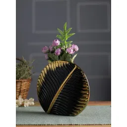 Tayhaa Black & Gold Ceramic Vases-picture-39