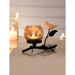 TAYHAA Black & Transparent Candle Holder-picture-38