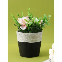 Tayhaa Black & White Ceramic Classic Pot-picture-20