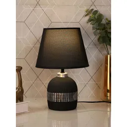 TAYHAA Black Ceramic Contemporary Frusturical Shaped Table Lamp-picture-36
