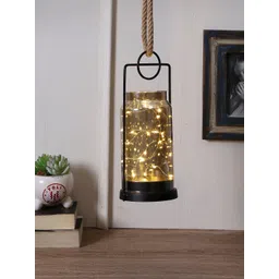 TAYHAA Black Wrought Iron Frame Table Lamp with LED Lights-image-48