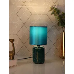 TAYHAA Blue Ceramic Contemporary Cylindrical Shaped Table Lamp-picture-29