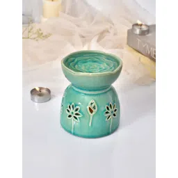 Tayhaa Blue Ceramic Floral Cut Design Oil Diffuser-picture-36