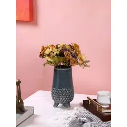 TAYHAA Blue Ceramic Flower Vase-picture-17