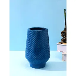 TAYHAA Blue Ceramic Flower Vase-picture-18