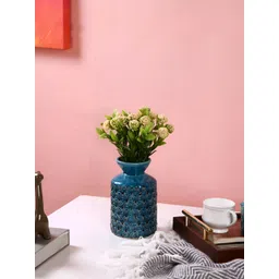 TAYHAA Blue Ceramic FlowerVase-picture-17