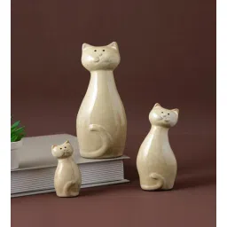 tayhaa Cats Beige Ceramic Figurine-picture-14