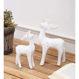 tayhaa Christmas Themed Ceramic White Deer Duo-picture-36