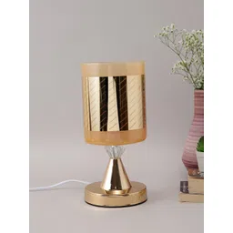 TAYHAA Gold Toned Textured Glass Table Lamp-picture-19