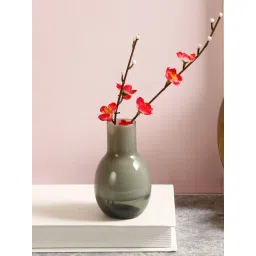 Tayhaa Grey Glass Flower Bud Vase-picture-23