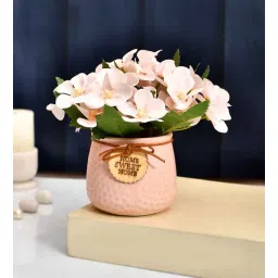 tayhaa Modern Pink & White Ceramic & Plastic Artificial Plant With Pot-picture-11