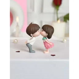 Tayhaa Multicolor Plastic Everlasting Love Showpiece - Set of 2-picture-21