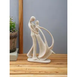 Tayhaa Off White Resin Couple Figurine - Set of 1-picture-38
