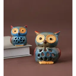 tayhaa Owl Blue Ceramic Figurine-picture-13