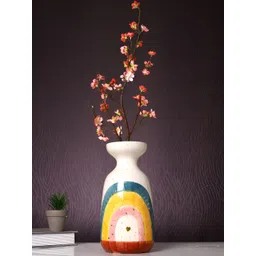 TAYHAA Pink 2 Pieces Blossom Artificial Flower With Pot-picture-30