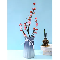 TAYHAA Pink 2 Pieces Blossom Artificial Flower With Pot-picture-34