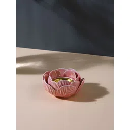 TAYHAA Pink & Gold-Toned Candle Holder-picture-24