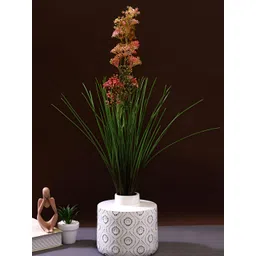 TAYHAA Pink & Green 2 Pieces Rustic Blush Millet Grass Artificial Flower-picture-23