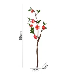 TAYHAA Red 1 Pieces Gardenia Artificial Flower image 2