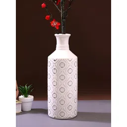 TAYHAA White & Black Printed Ceramic Flower Vase-picture-32