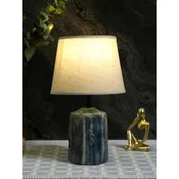 TAYHAA White and Black Textured Ceramic Contemporary Frusturical Shaped Table Lamp-picture-21