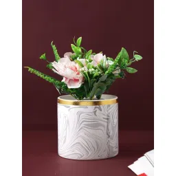 Tayhaa White & Grey Ceramic Planter-picture-13