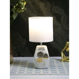 TAYHAA White Ceramic Cylindrical Shaped Table Lamp-picture-28