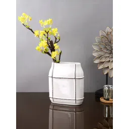 Tayhaa White Ceramic Flower Vase-picture-45