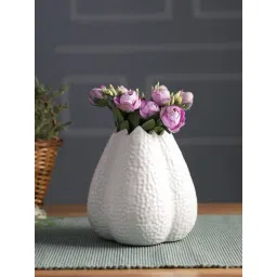 Tayhaa White Ceramic Vases-picture-42
