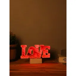 Tayhaa White Typographic LED Light with Tinted Mirror - Set of 1-picture-29