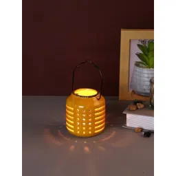 Tayhaa Yellow Ceramic Abstract Candle Holder-picture-43